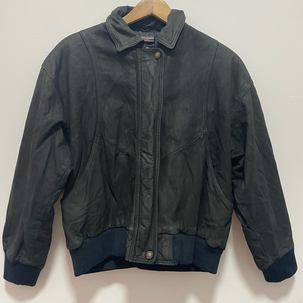 Wilsons Leather Black Bomber Jacket